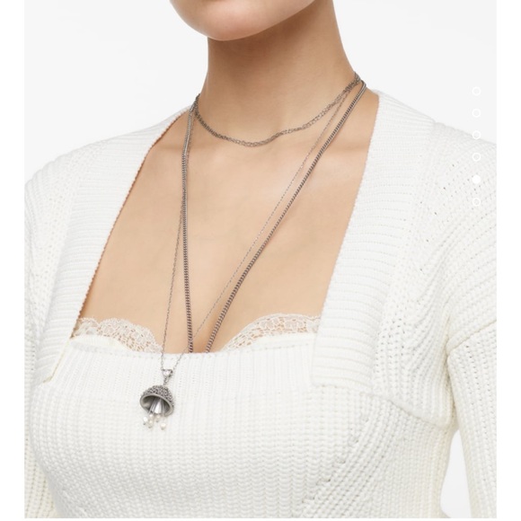 ZARA LIMITED EDITION 100% COTTON SQUARED NECK SWEATER - Picture 10 of 13